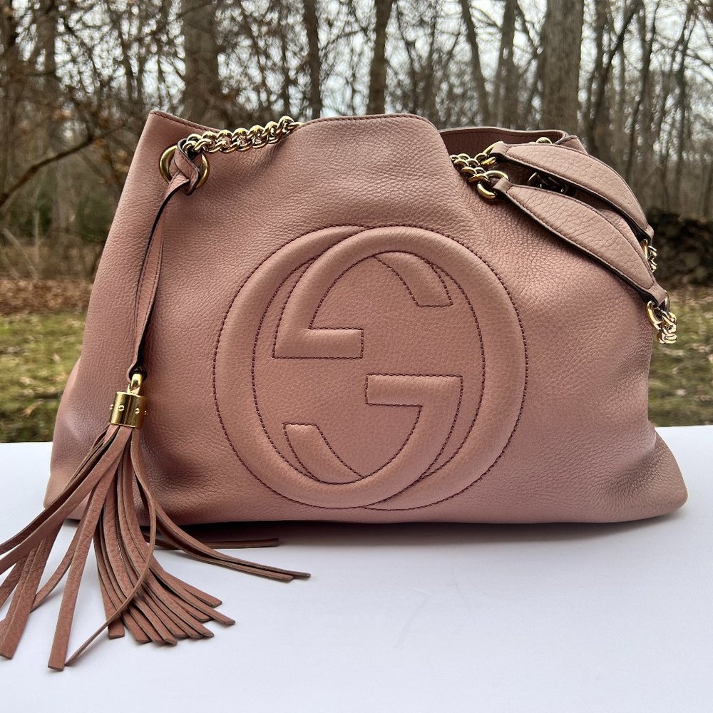 Gucci Marmont Soho Chain Hobo Medium in Blush